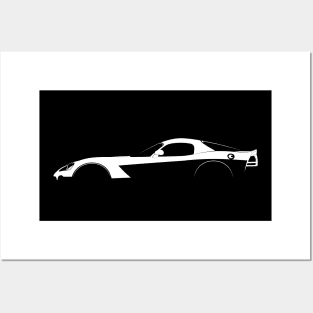 Dodge Viper SRT10 (ZB I) Silhouette Posters and Art